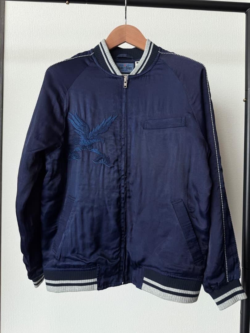 BLUE BLUE JAPANブルーブルージャパン 刺繍スカジャン インディゴ2