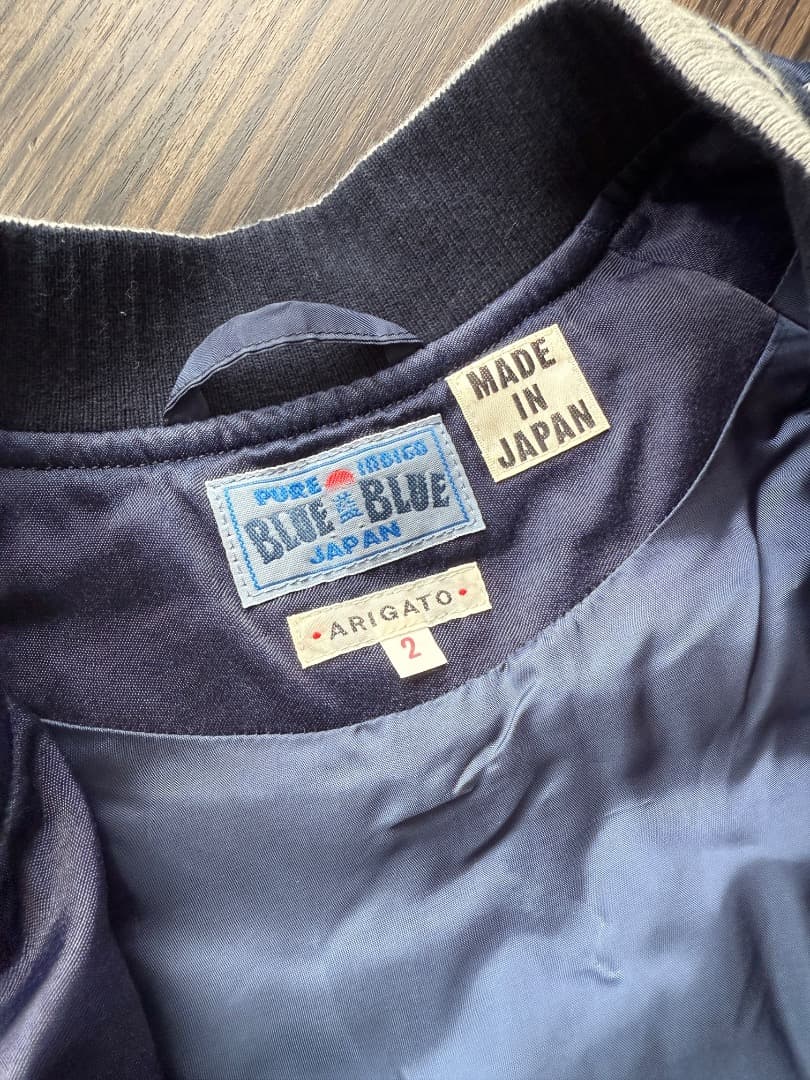BLUE BLUE JAPANブルーブルージャパン 刺繍スカジャン インディゴ2