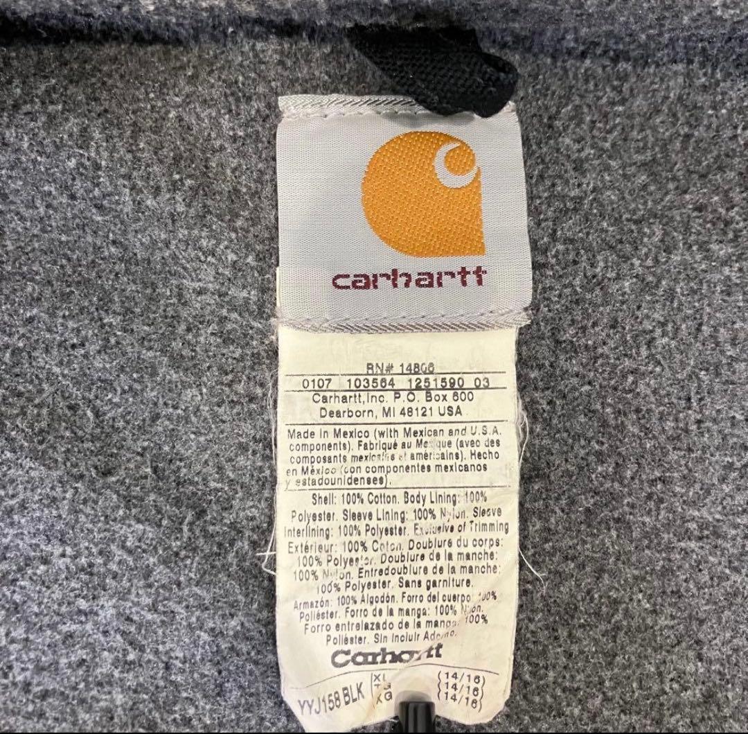 Carhartt アクティブジャケット ブラック 短丈 古着 デトロイト