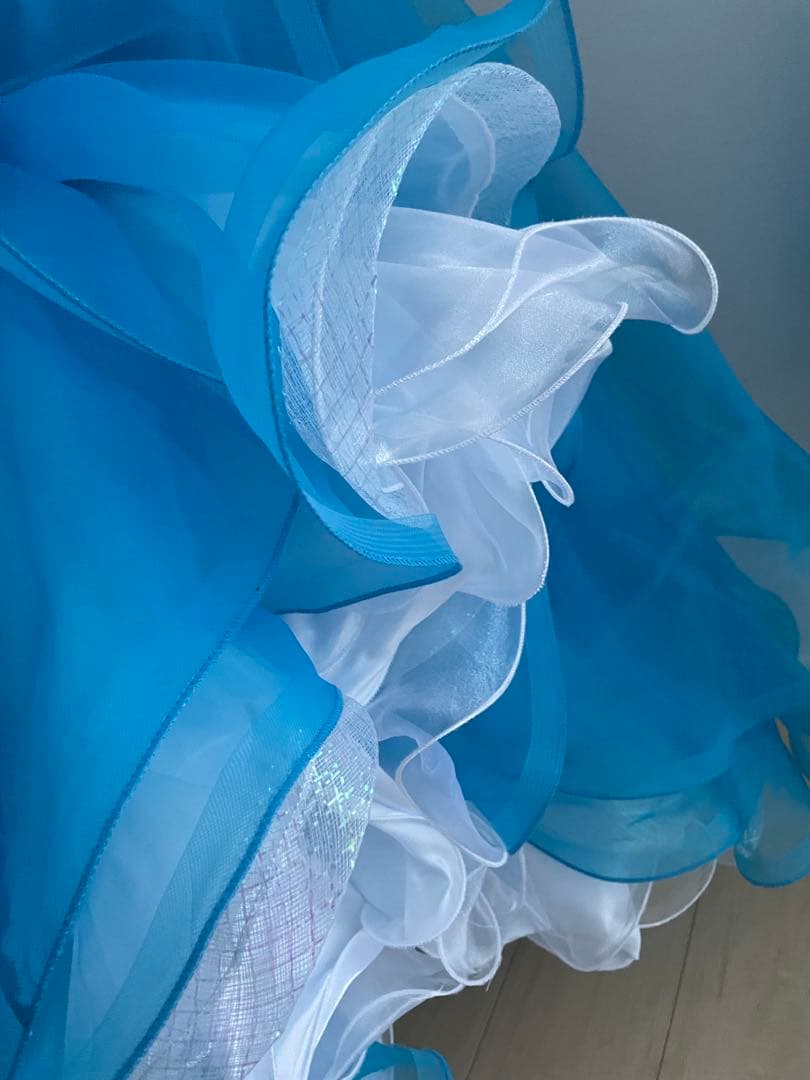 社交ダンス　スタンダードドレス⭐️ブルーM