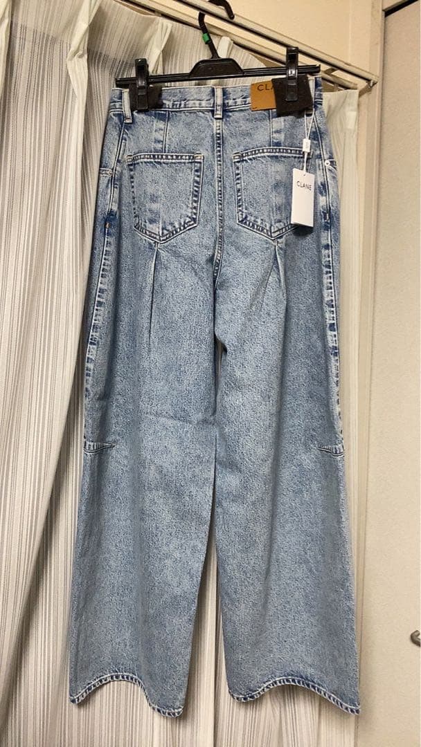 パンツ CLANE26ss COCOON BULKY DENIM PANTS