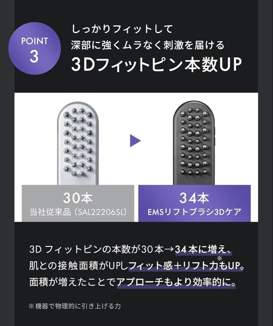 新品未使用品　サロニア EMSリフトブラシ 3Dケア