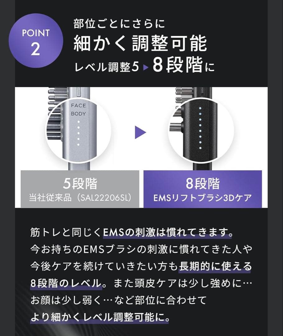 新品未使用品　サロニア EMSリフトブラシ 3Dケア