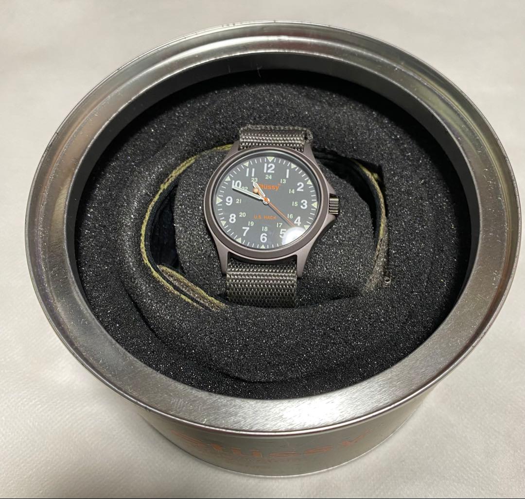 old Stussy HACK WATCHグレー ステューシー　腕時計ミリタリー
