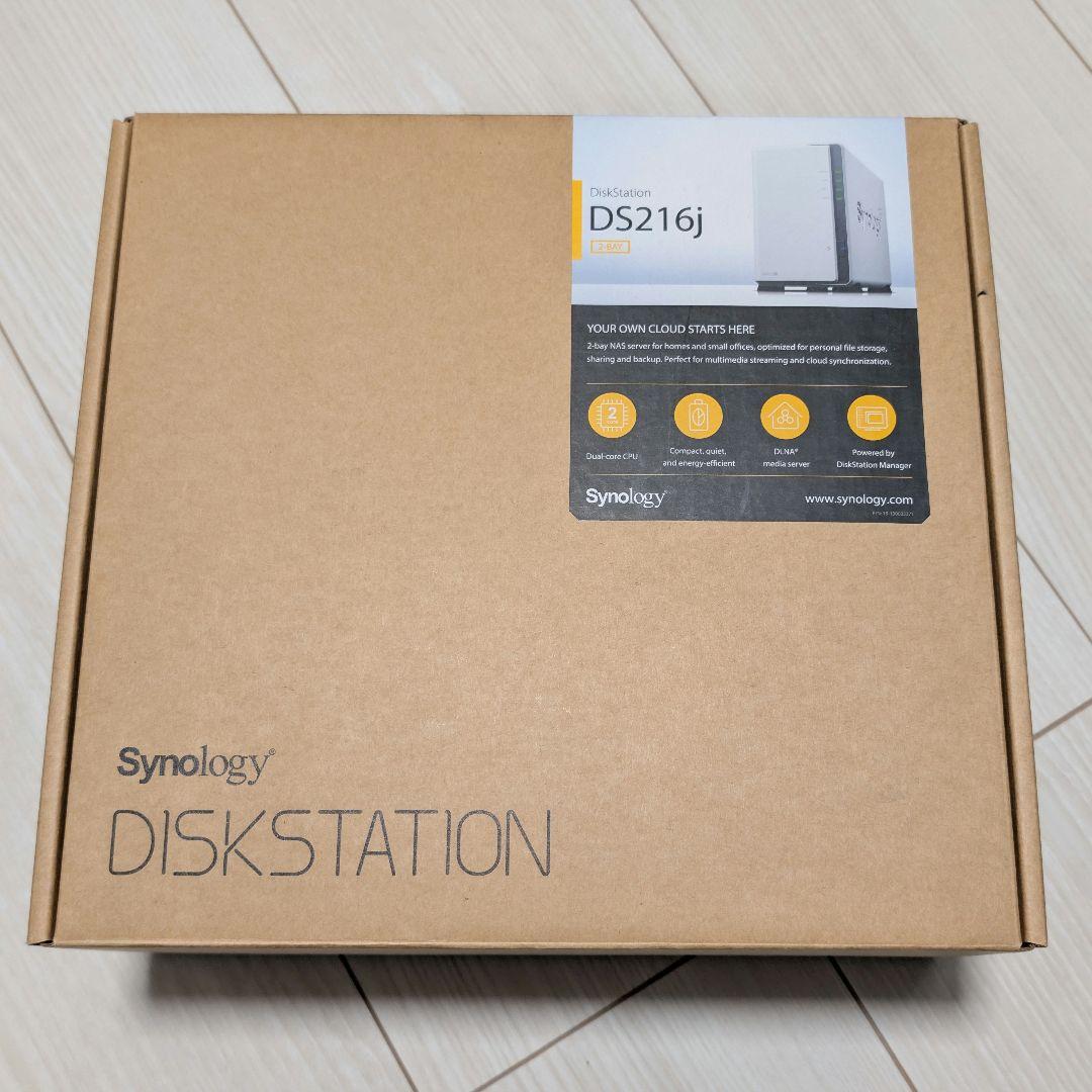 Synology DS216j NAS + HDD 4TB×2個