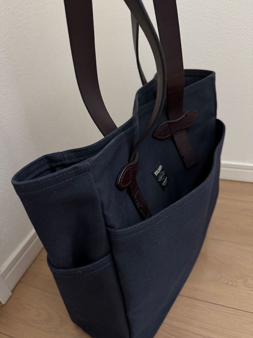 【ほぼ未使用】FILSON フィルソン トートバッグ ラギッドツイル ネイビー