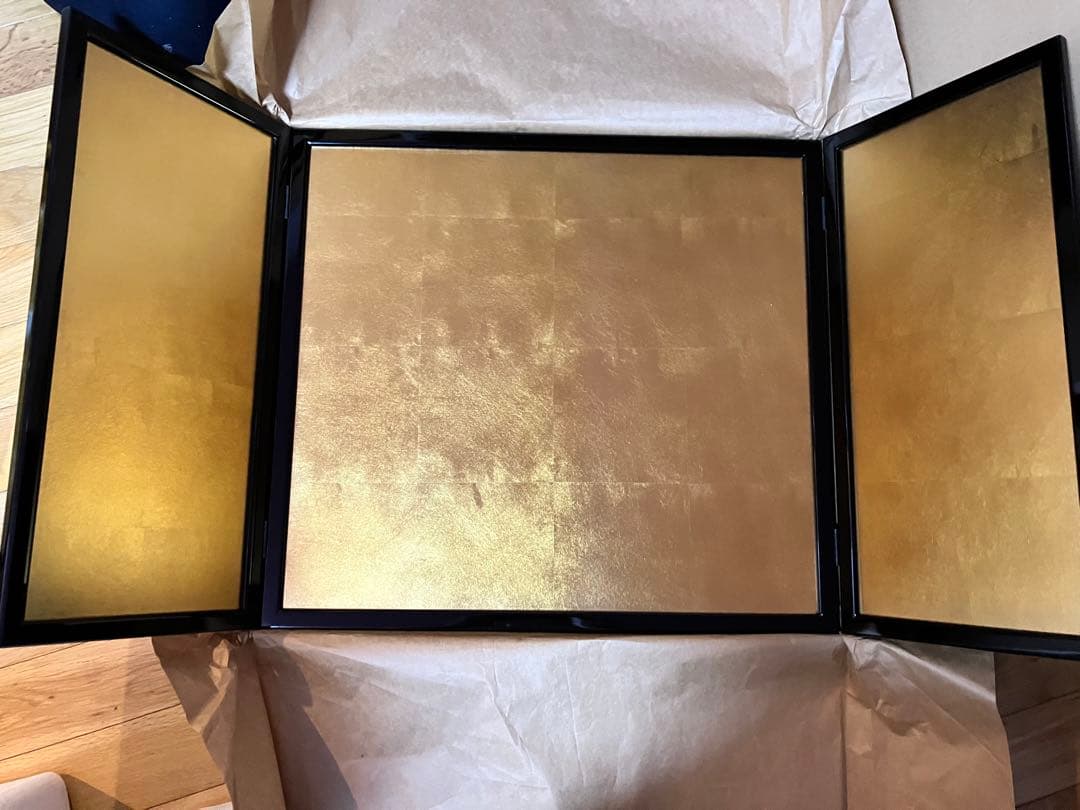 18号　屏風　金沢箔　日本伝統工芸品