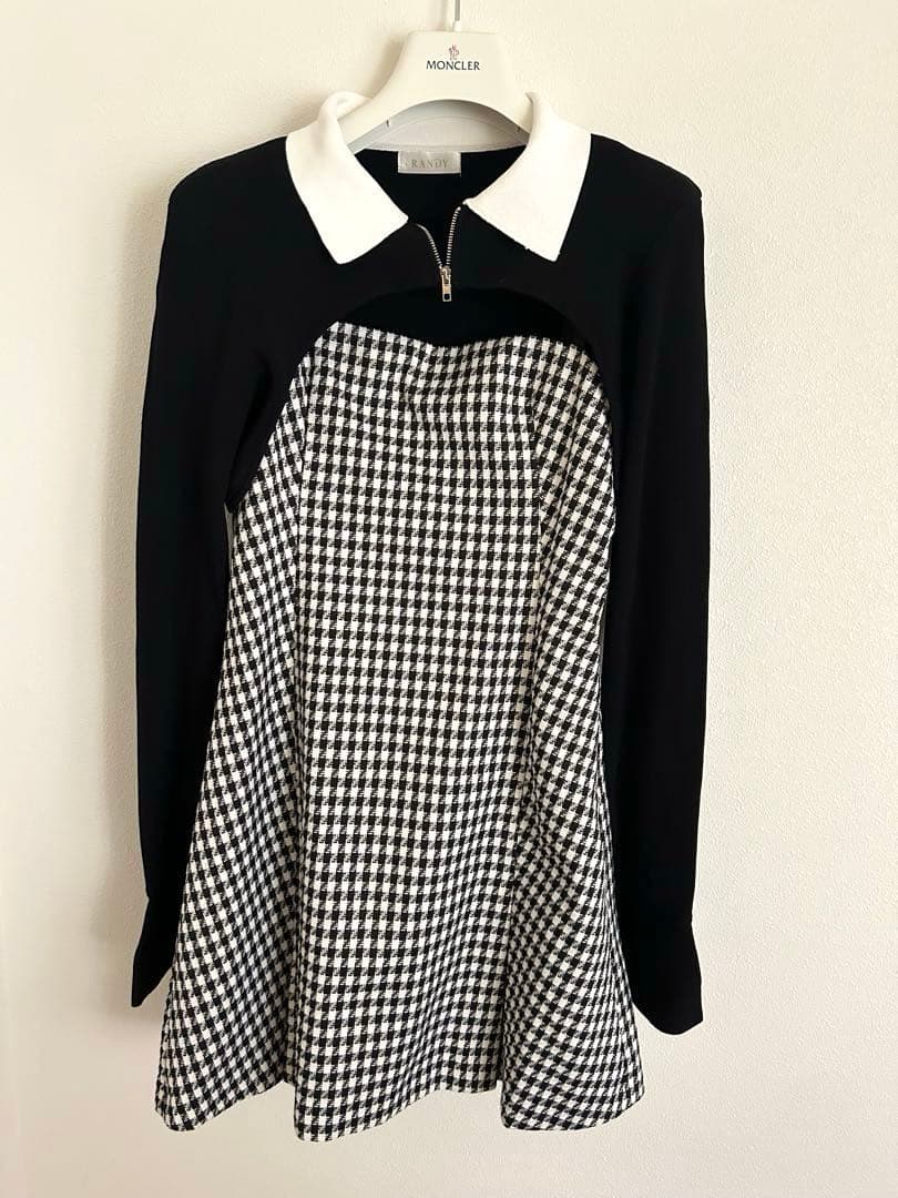 Randy Houndstooth ensemble ワンピース