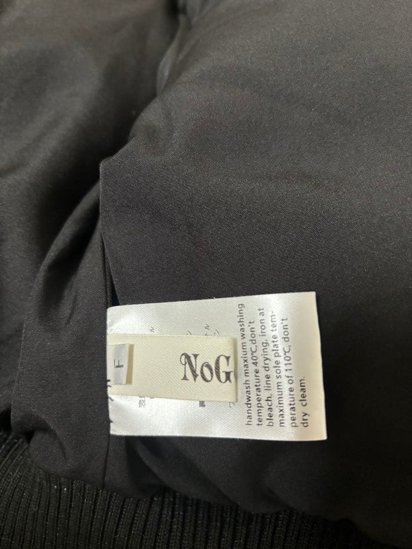 BunnyLis ケーブルニットキルティングジャケット ブラック