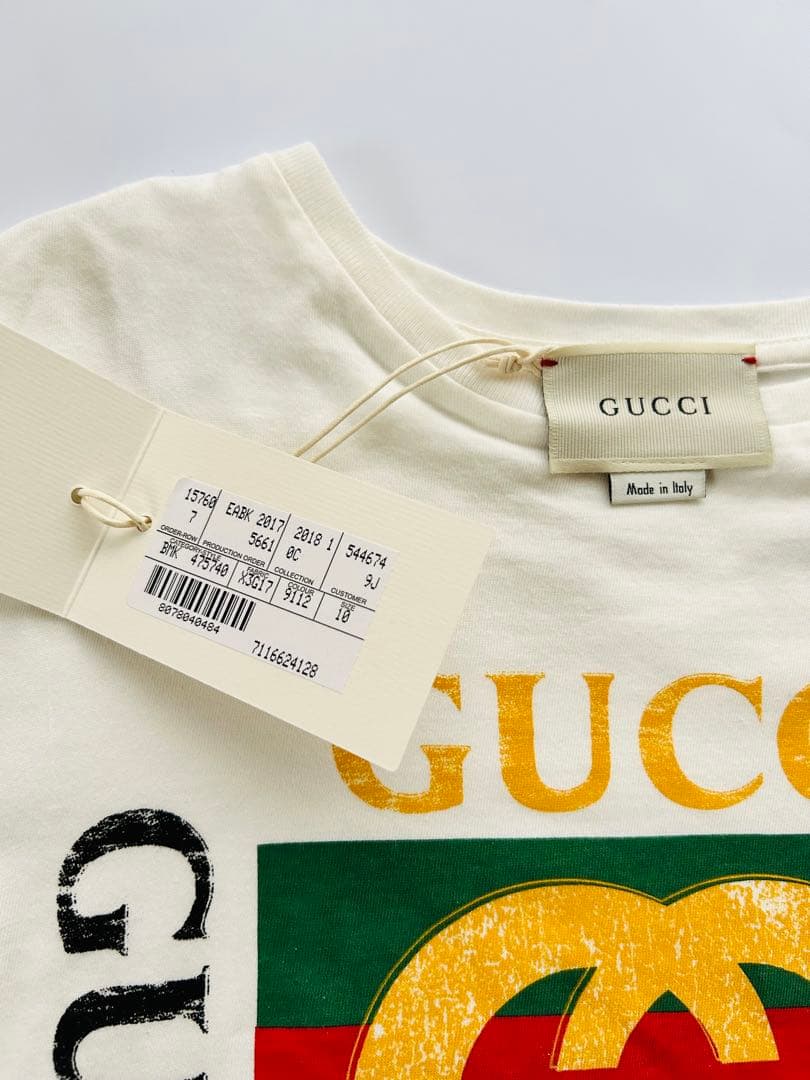 GUCCIチルドレンロゴTシャツ[10]