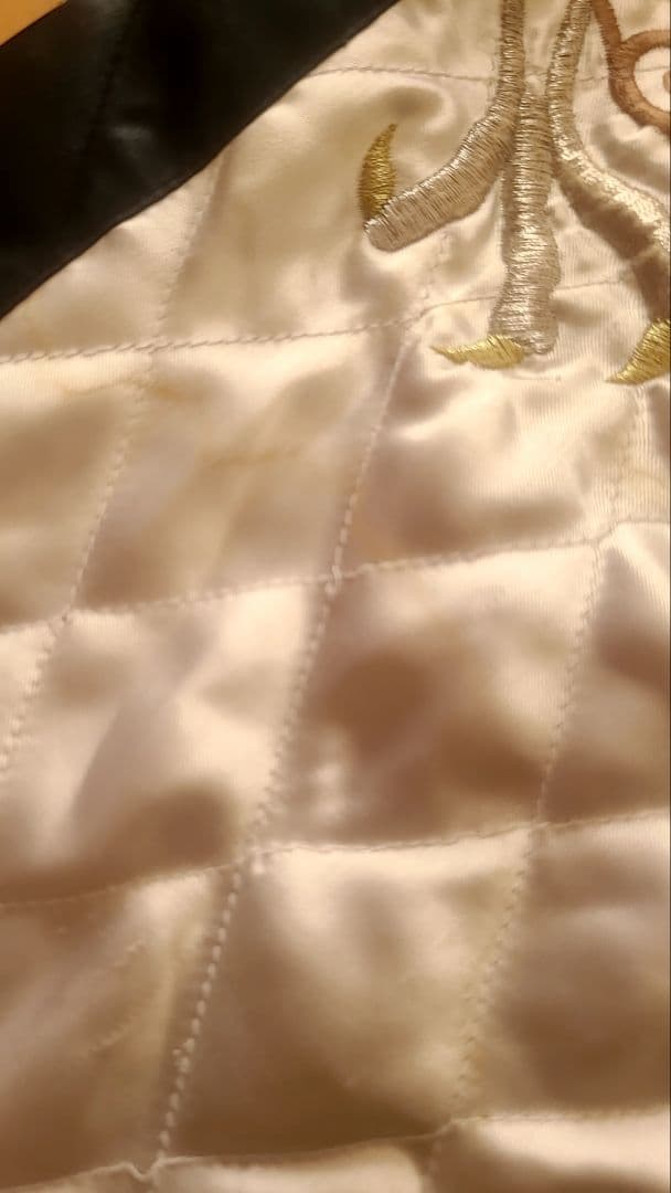 jumbo ジャンボ尾崎 龍 ドラゴン刺繍 スカジャン 黒/白