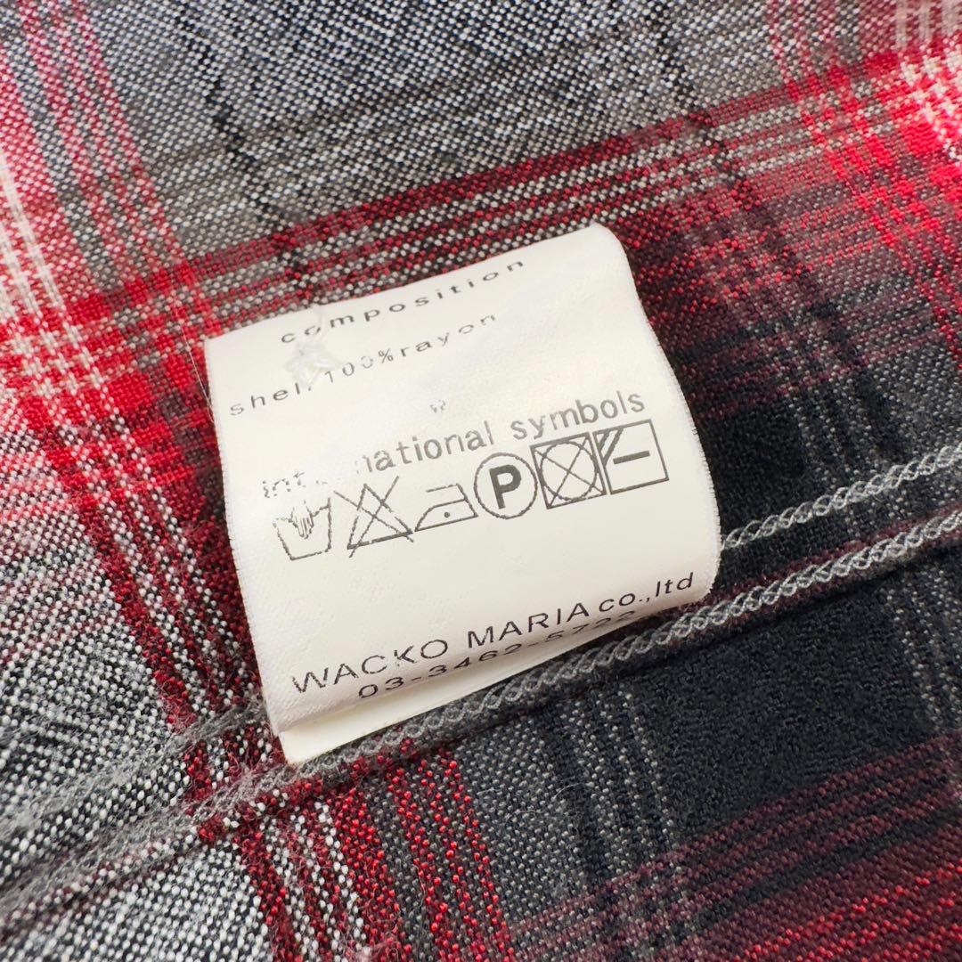 美品 WACKO MARIA ワコマリア レーヨン オープン カラー シャツ S