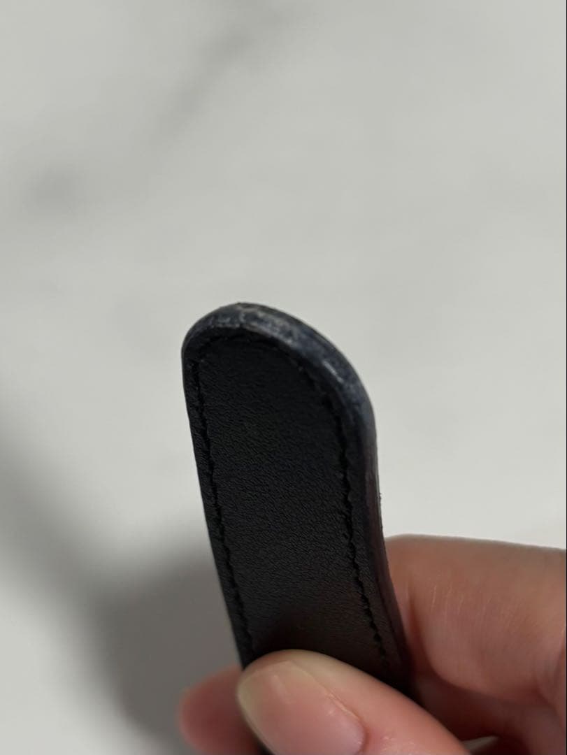 GUCCI ロゴ ブラックレザーベルト