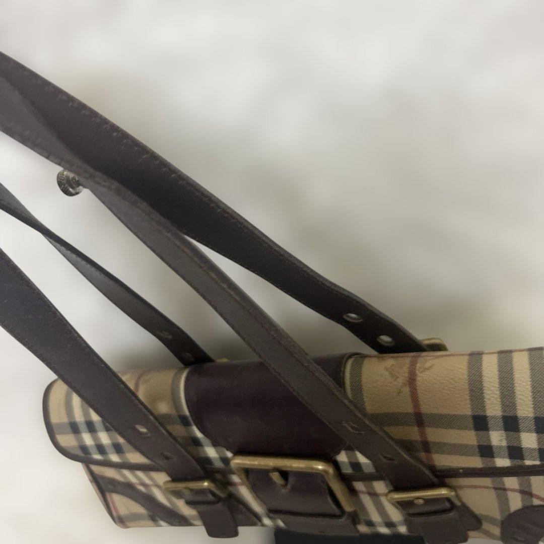 【希少デザイン】バーバリー BURBERRY ミニボストンバッグ ハンドバッグ