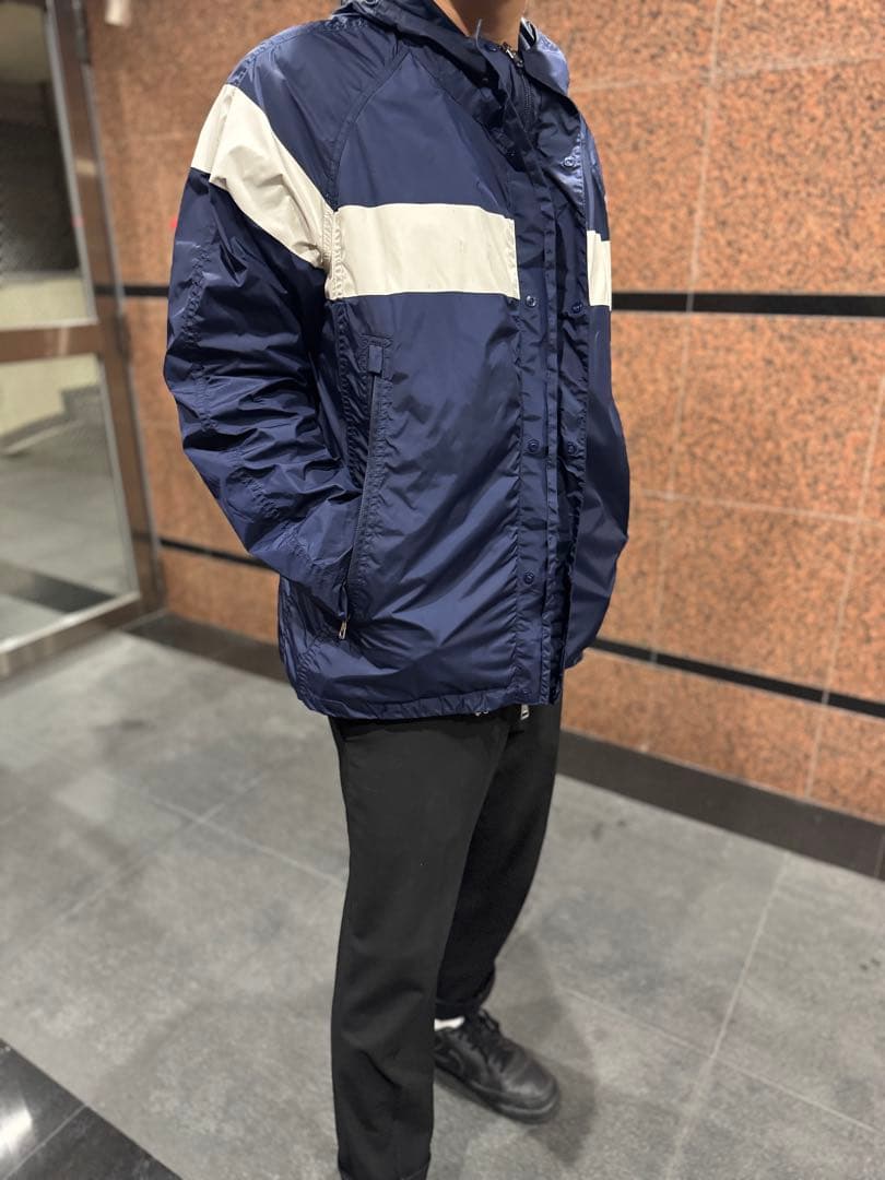 ②MONCLERナイロンジャケット ネイビー・ベージュ※モデル170cm