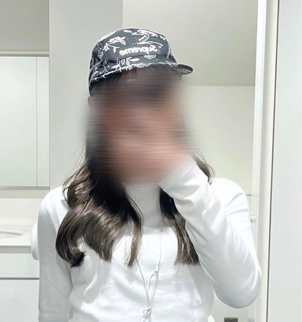 supremeキャップ花柄