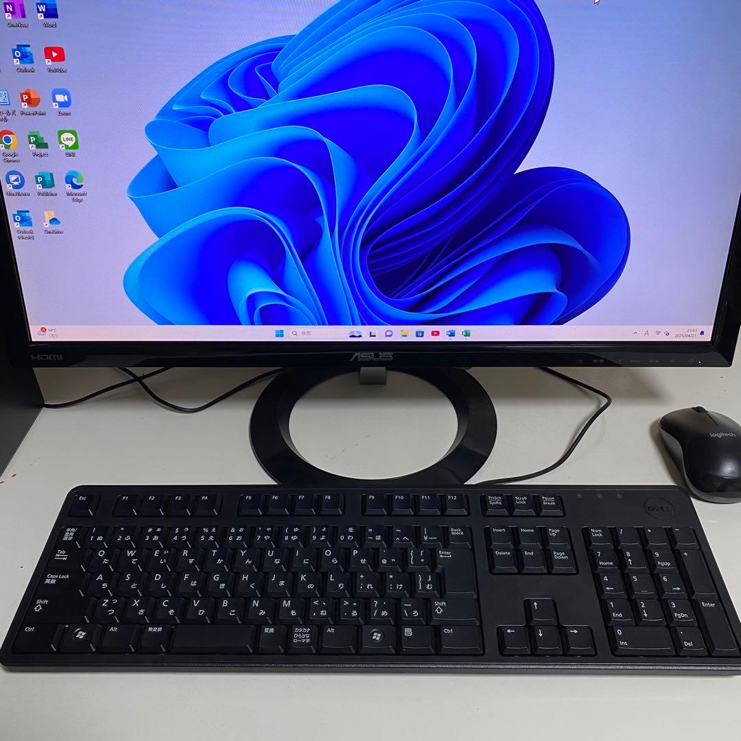 DELLデスクトップ PC SSD256GB メモリ8GB オフィス2024年