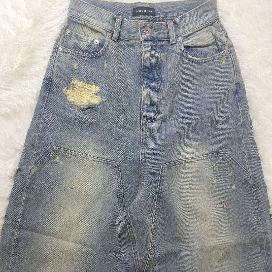 ♡36サイズ♡MAISON SPECIAL メゾンスペシャル♡デニムバギーパンツ