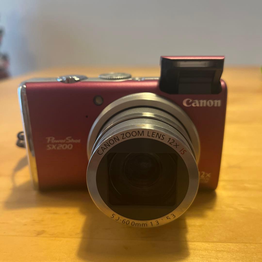 Canon PowerShot SX200 IS ピンク 動作確認済み 充電器