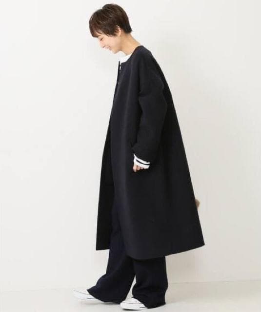 Deuxieme Classe CINOH ウールカシミアノーカラーコート