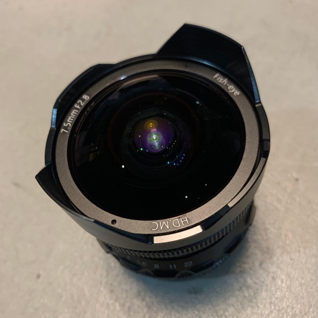 レンズ(単焦点) pergear 7.5mm F2.8 M4/3