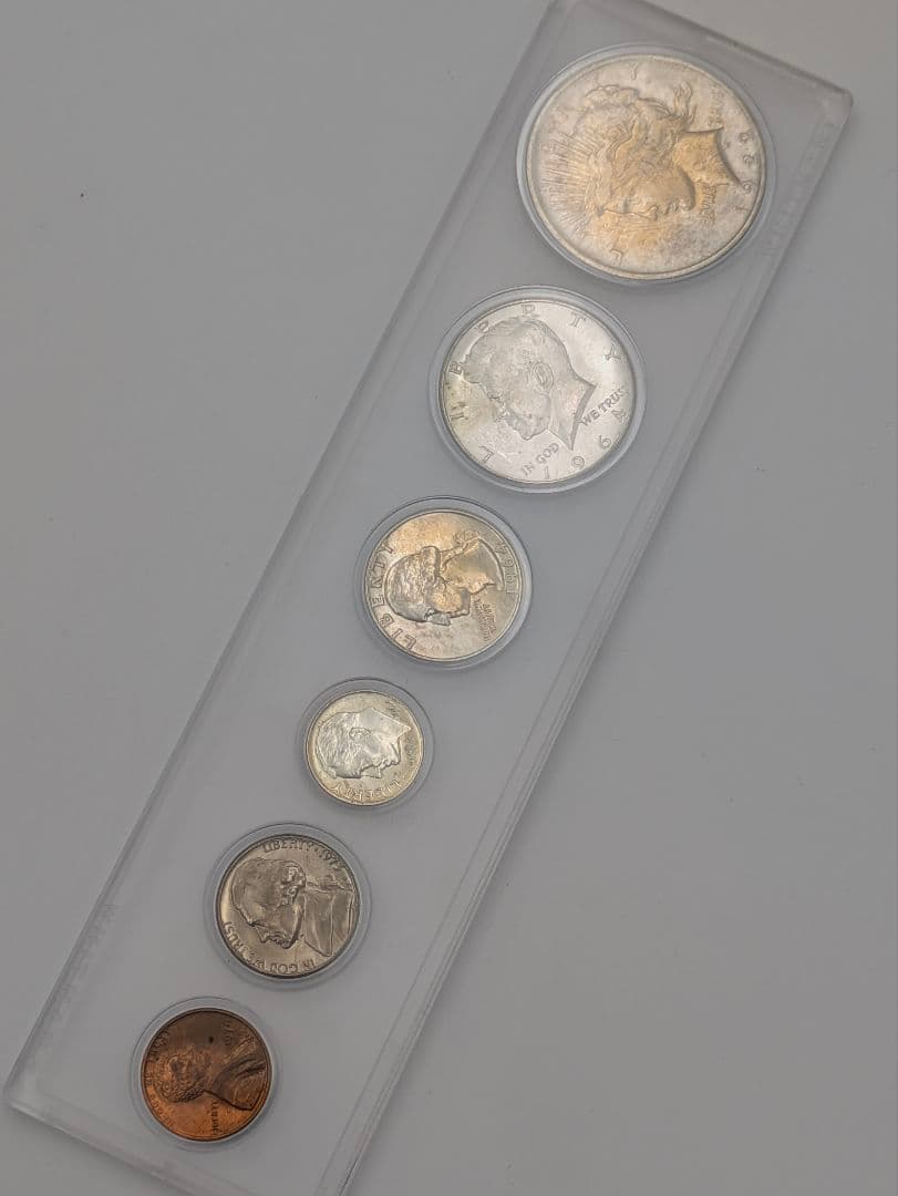 【セット】アメリカ硬貨 6枚セット モルガンダラー 1968ケネディ