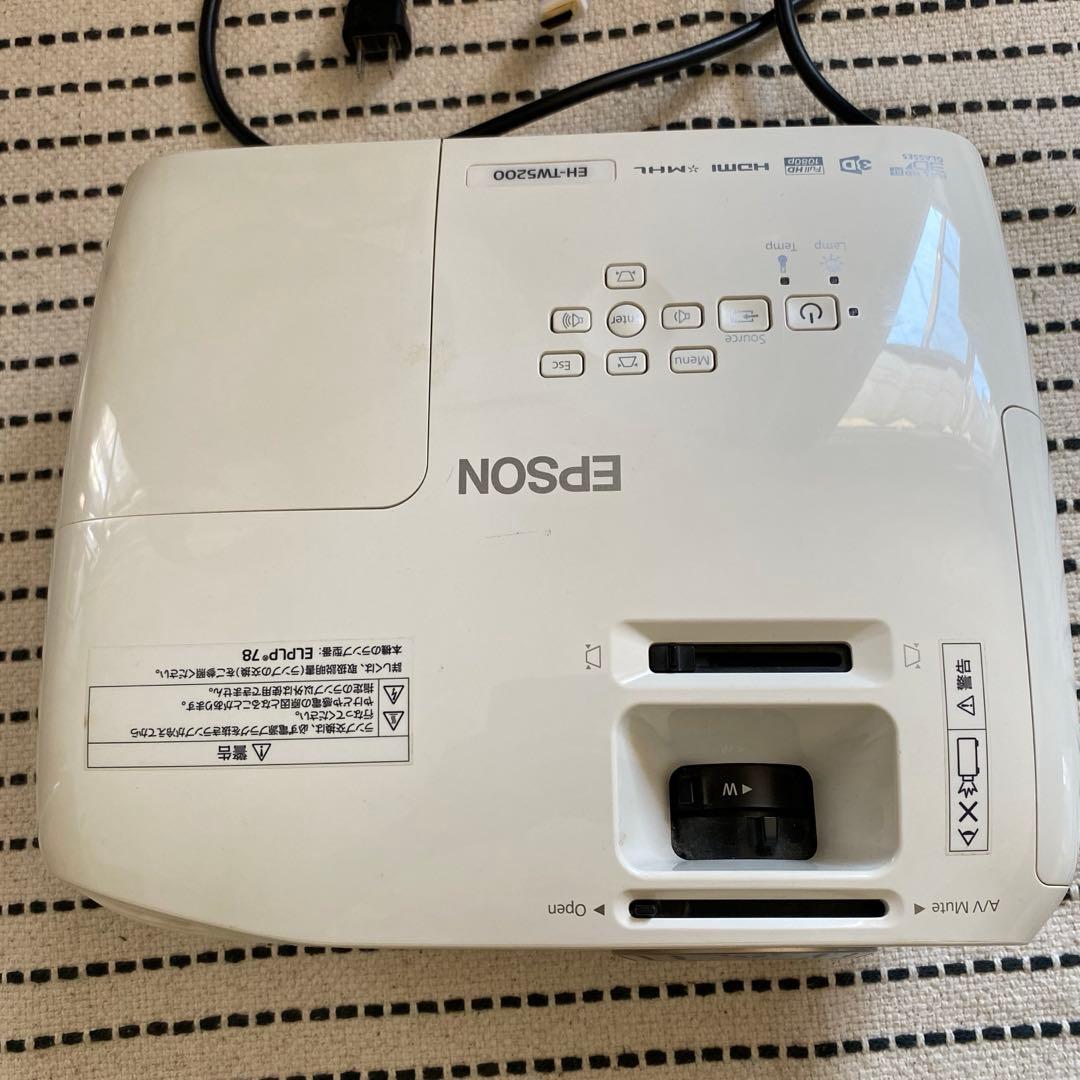 EPSON EH-TW5200 フルHD 3D対応　プロジェクター本体
