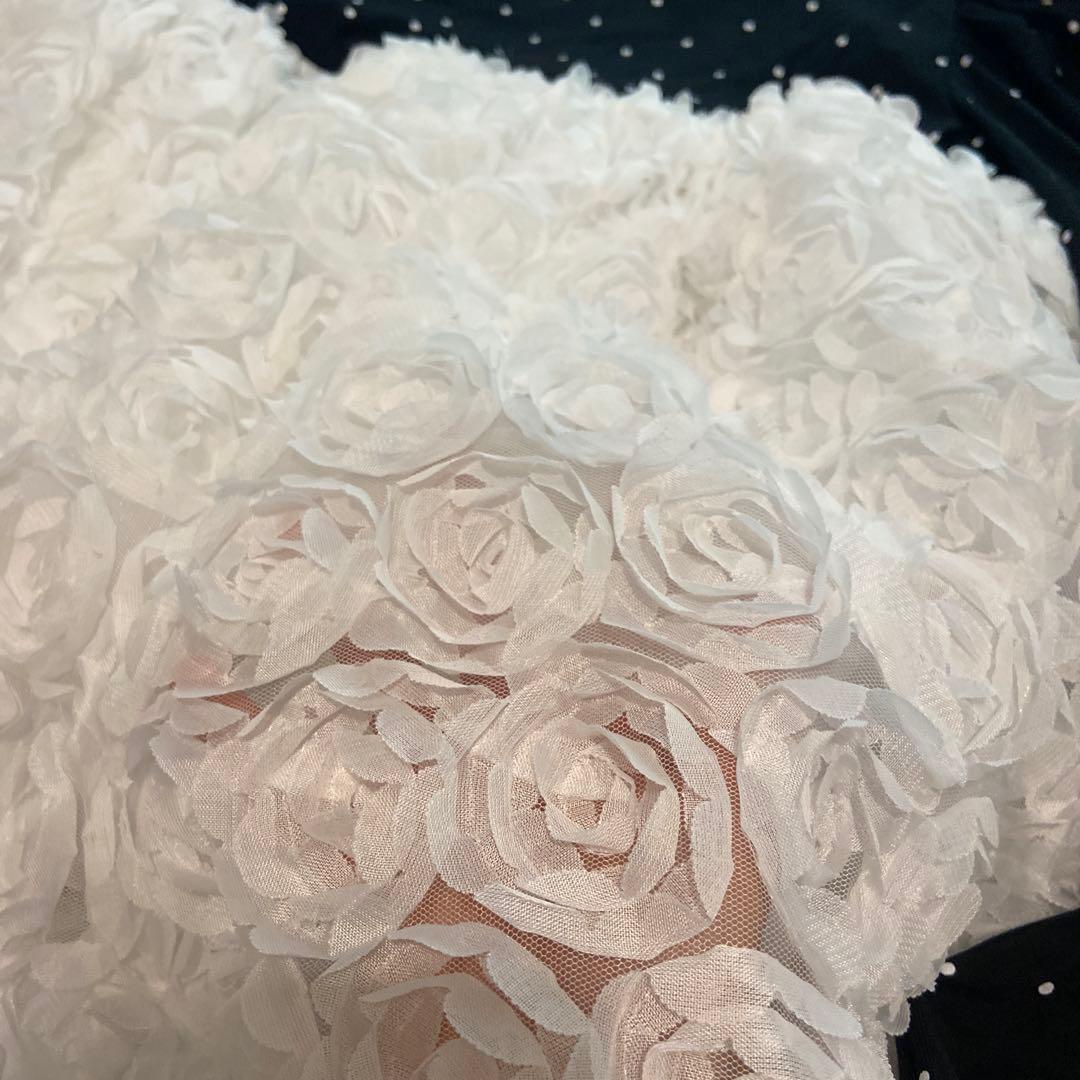 ACKA 3d rose puff tops 新品　ブラック