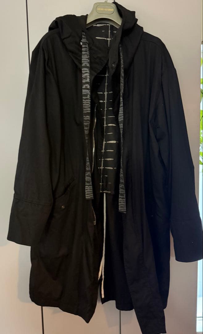 ケムリ　KmRii コットン　コート　ユニセックス　ブラック