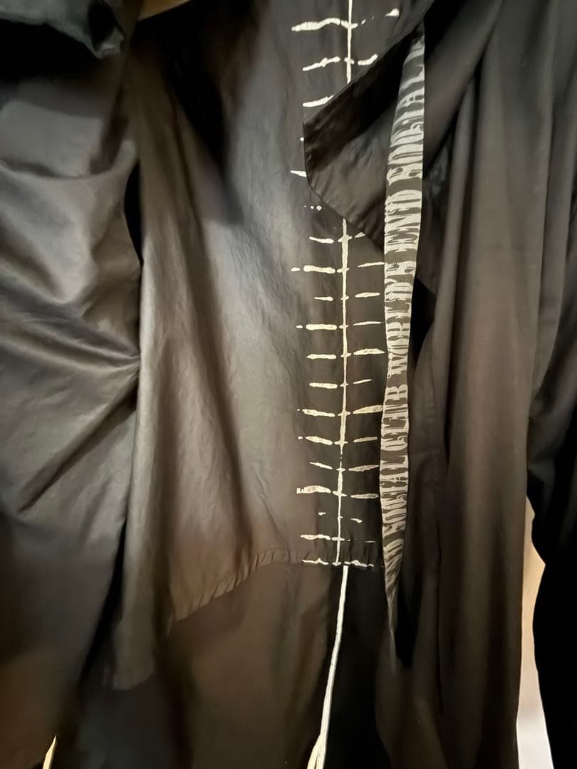 ケムリ　KmRii コットン　コート　ユニセックス　ブラック