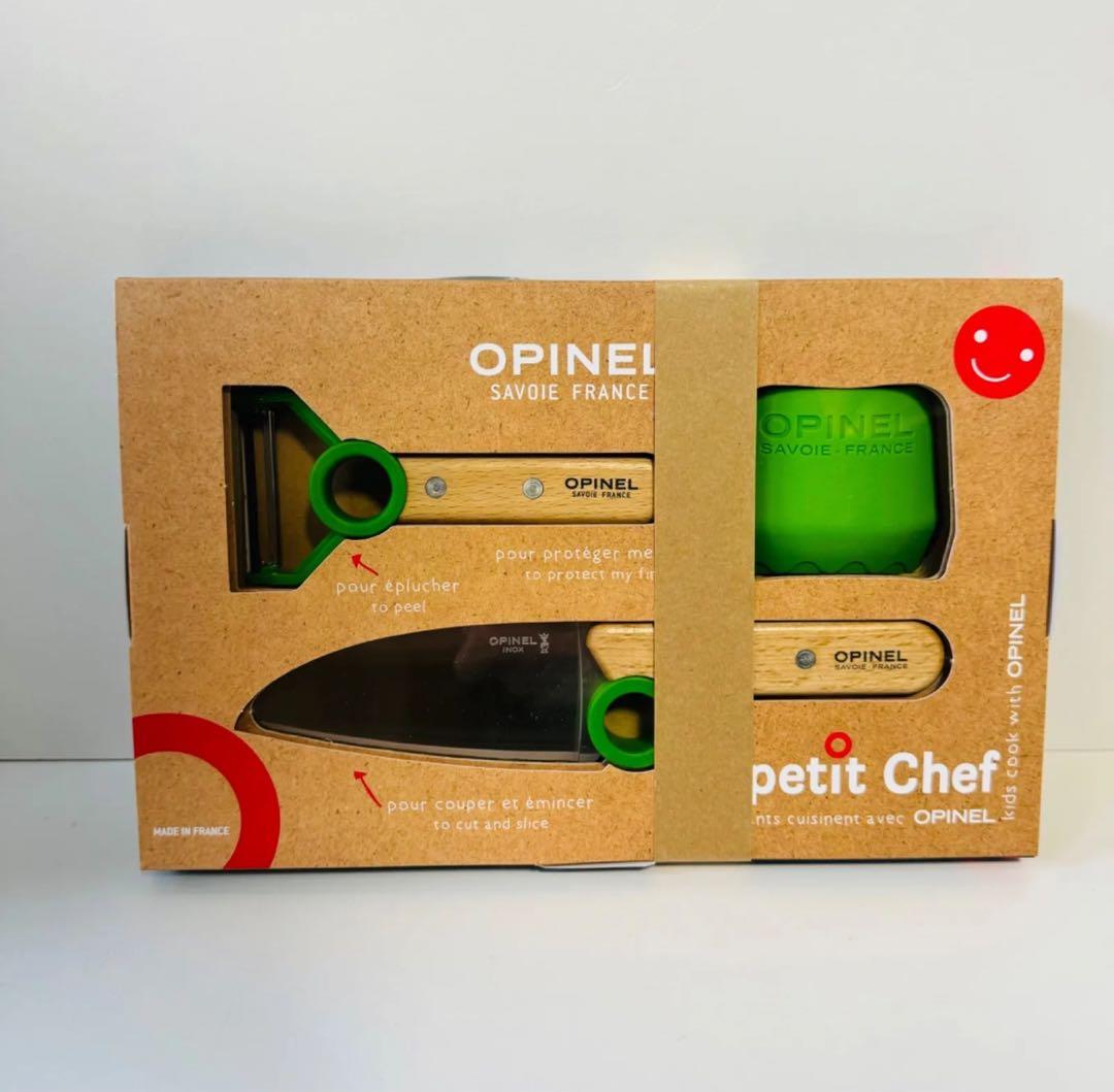 OPINEL オピネル キッズ ステンレス シェフナイフ プチシェフ ピーラー付