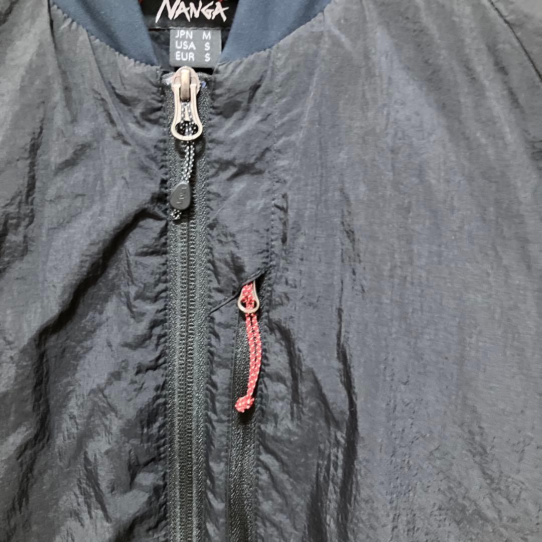 セール❗️ナンガ　ソフトダウン バーシティブルゾン　Mサイズ　ブラック