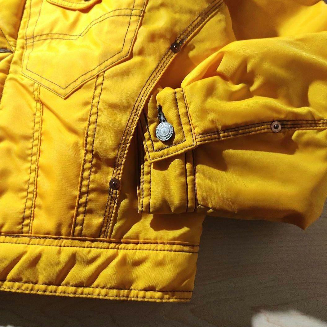 【希少レア】00s ナイロン トラッカージャケット キルティング 黄色