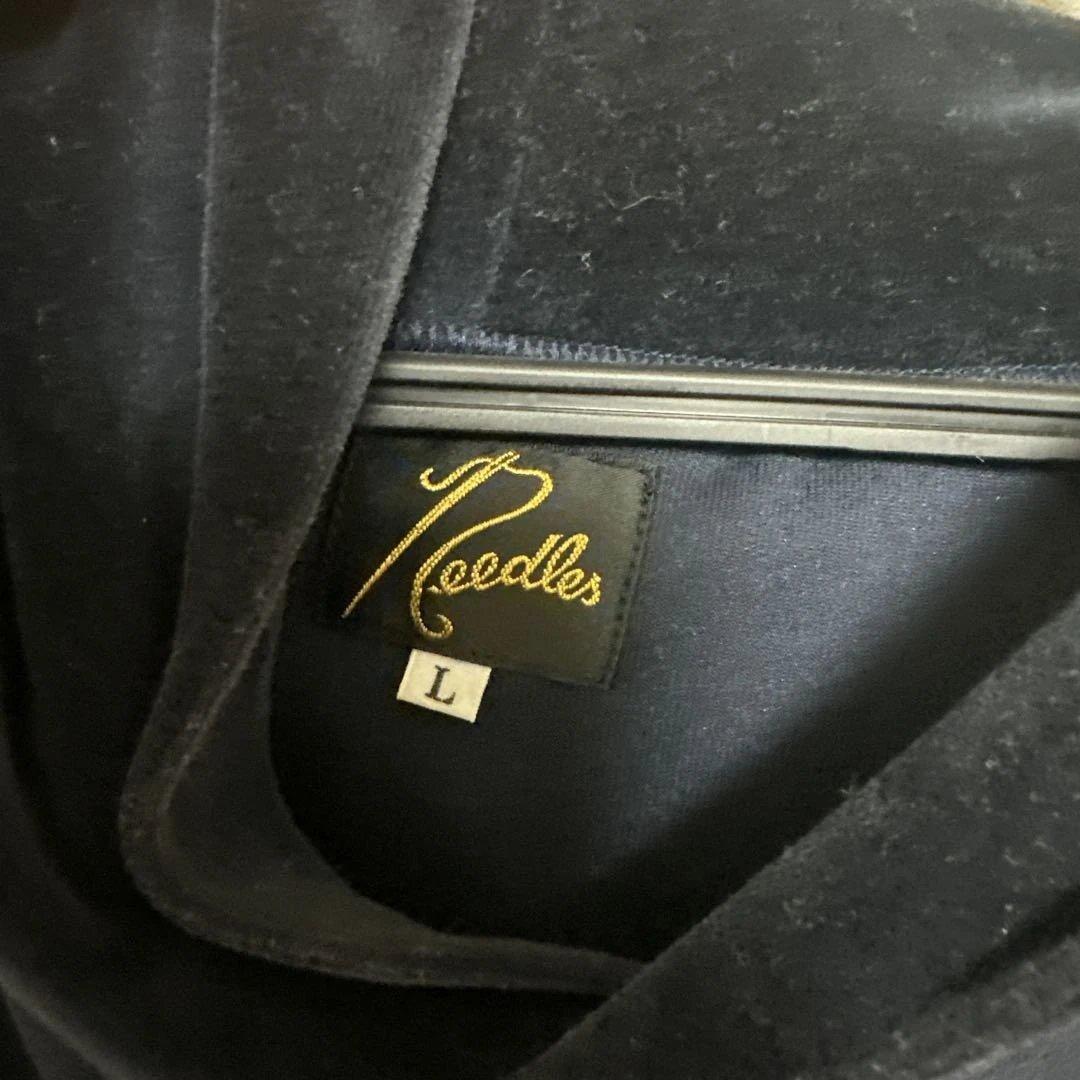 Needles ベロア トラックフーディ ネイビー