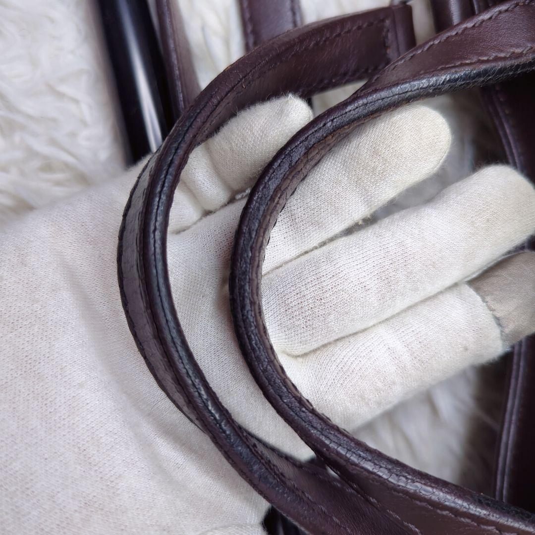 良品✨ダニエル＆ボブ チェルカトーレ ローディ レザー 茶 紫 2way A4可