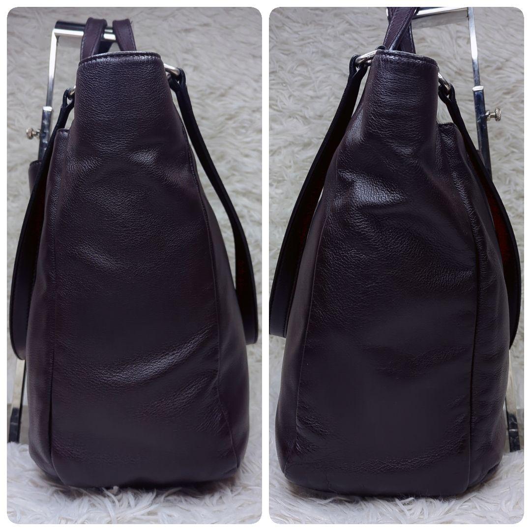 良品✨ダニエル＆ボブ チェルカトーレ ローディ レザー 茶 紫 2way A4可