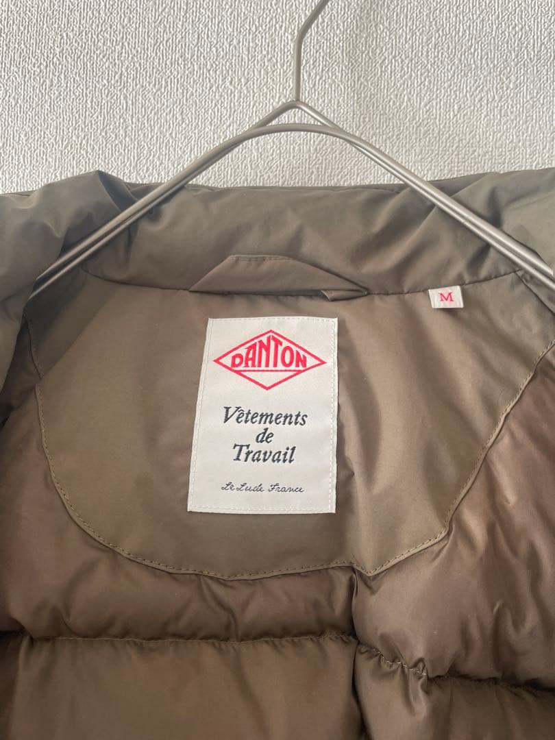 DANTON オリーブ ショートダウンジャケット