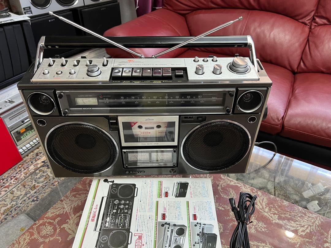 希少SanyoサンヨーMR-9600ラジカセ昭和レトロメンテナンス済み中古美品