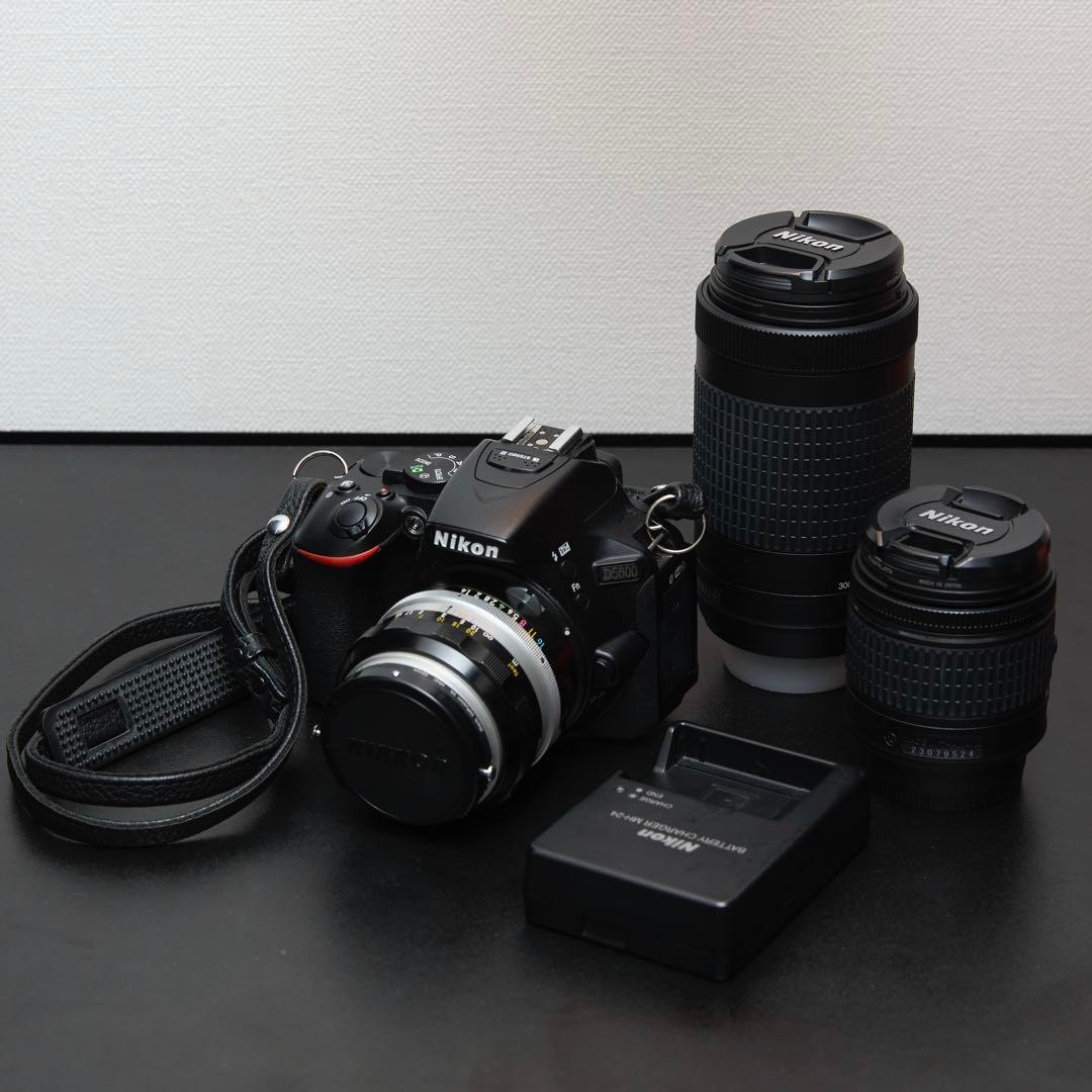 値下!【美品】Nikon D5600 標準レンズ/望遠レンズ/オールドレンズ