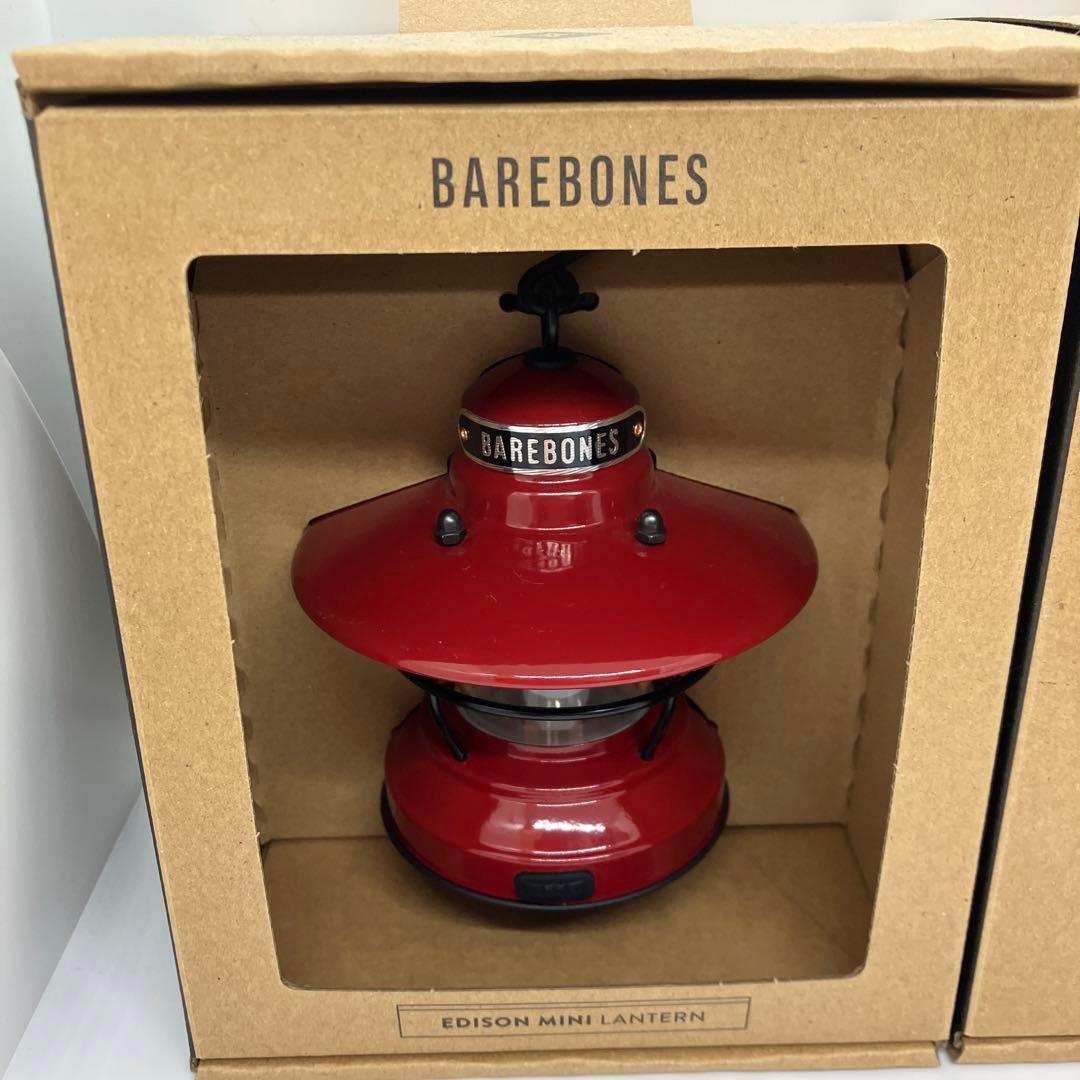 ベアボーンズ ミニ エジソンランタンLED レッド　2個セット