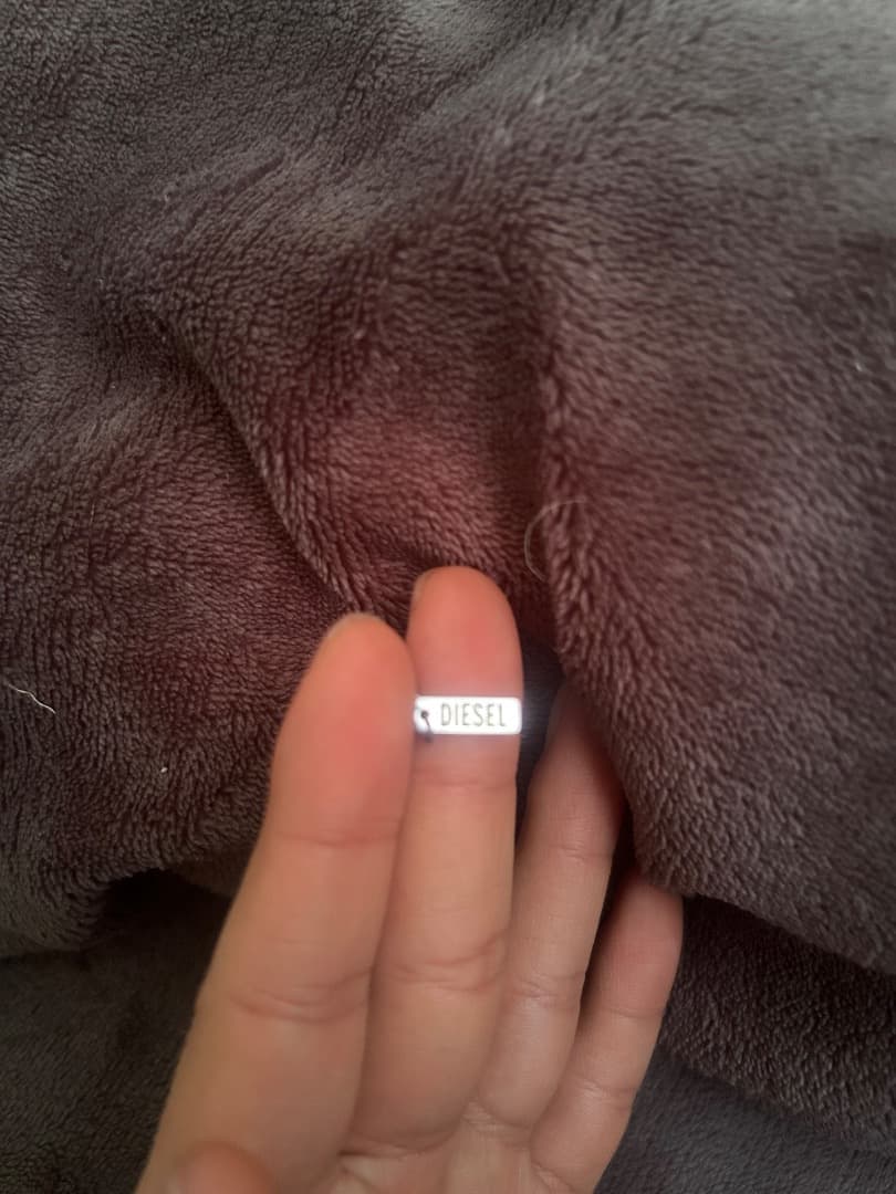 DIESEL 黒曜石 シルバー ブレスレット