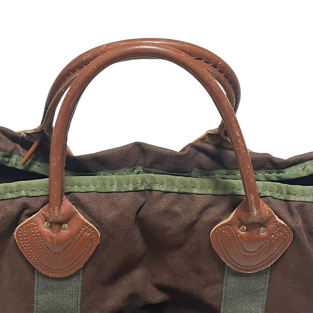ク*マ様 レアモデル/L.L.Bean/トートバッグ/90s/ブラウン/レザーハ