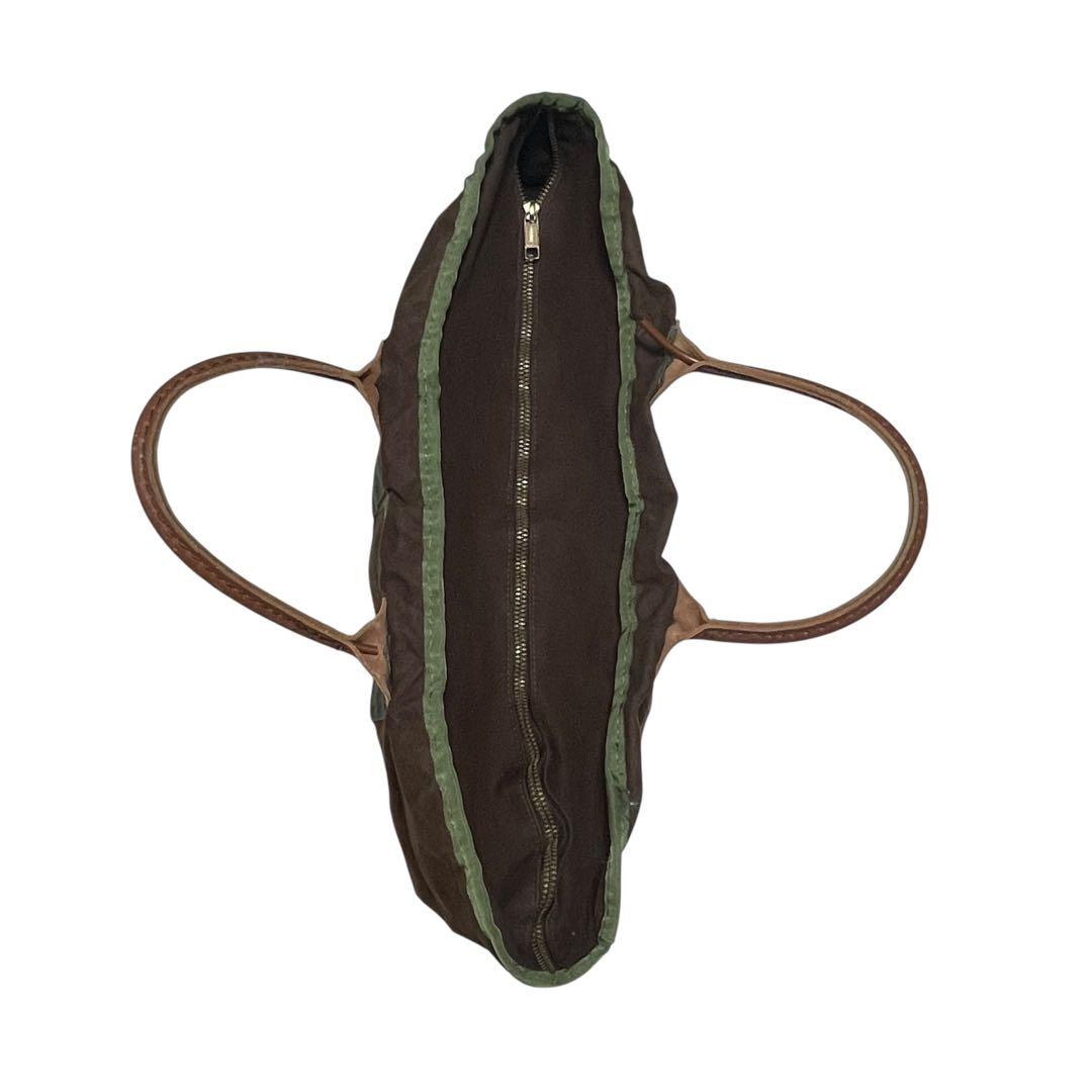 ク*マ様 レアモデル/L.L.Bean/トートバッグ/90s/ブラウン/レザーハ