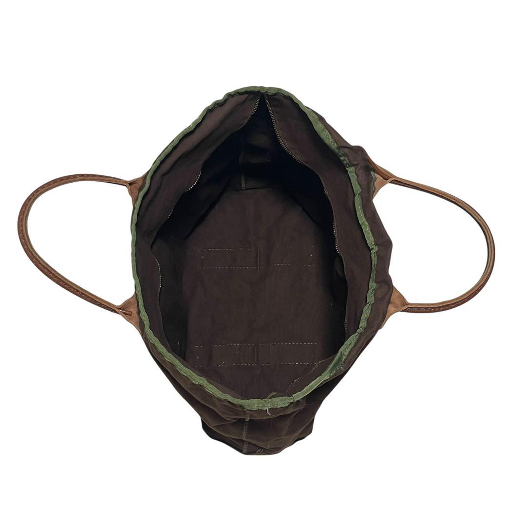 ク*マ様 レアモデル/L.L.Bean/トートバッグ/90s/ブラウン/レザーハ