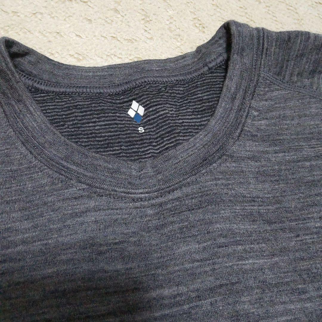 スーパーメリノウール EXP. ラウンドネックシャツ S グレー