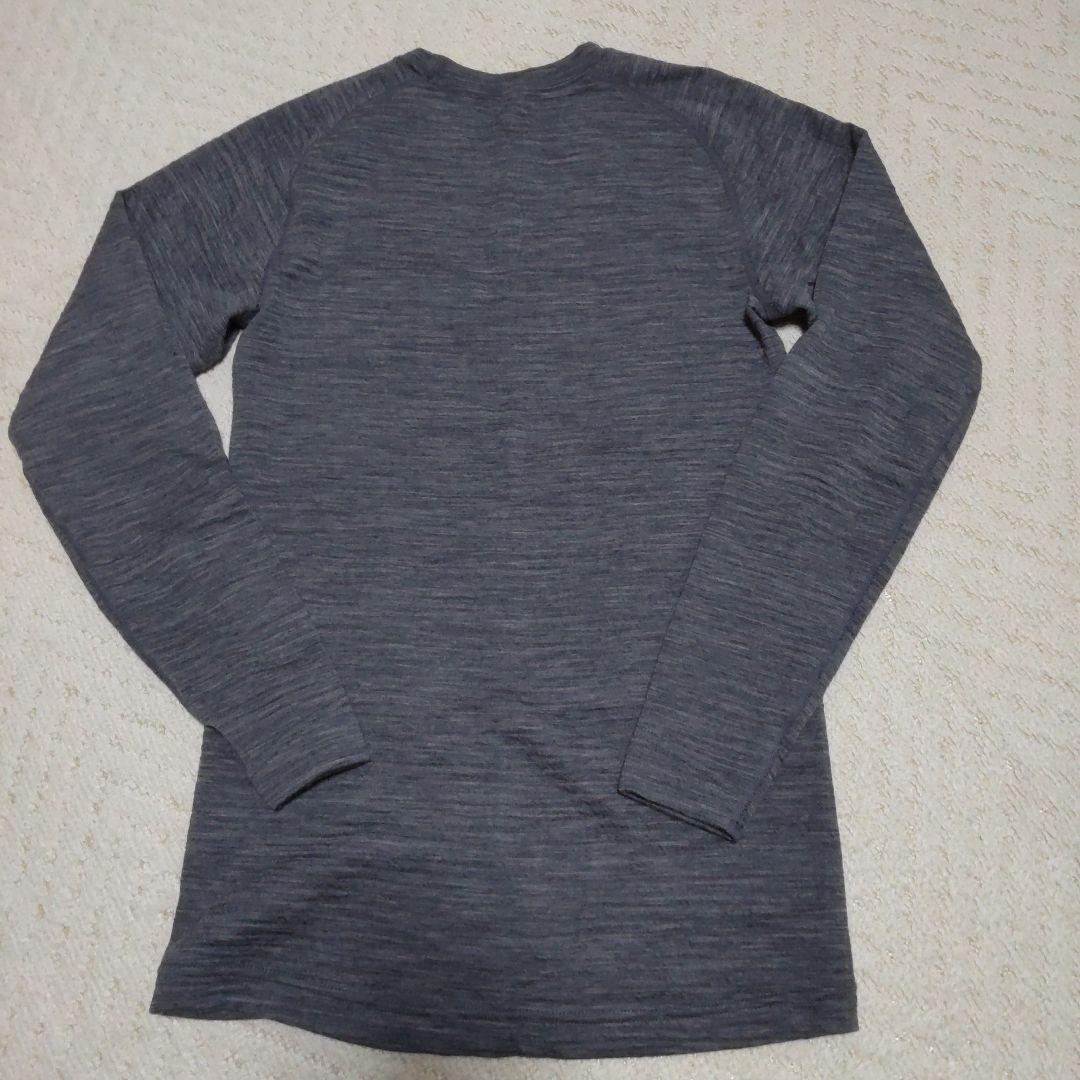 スーパーメリノウール EXP. ラウンドネックシャツ S グレー