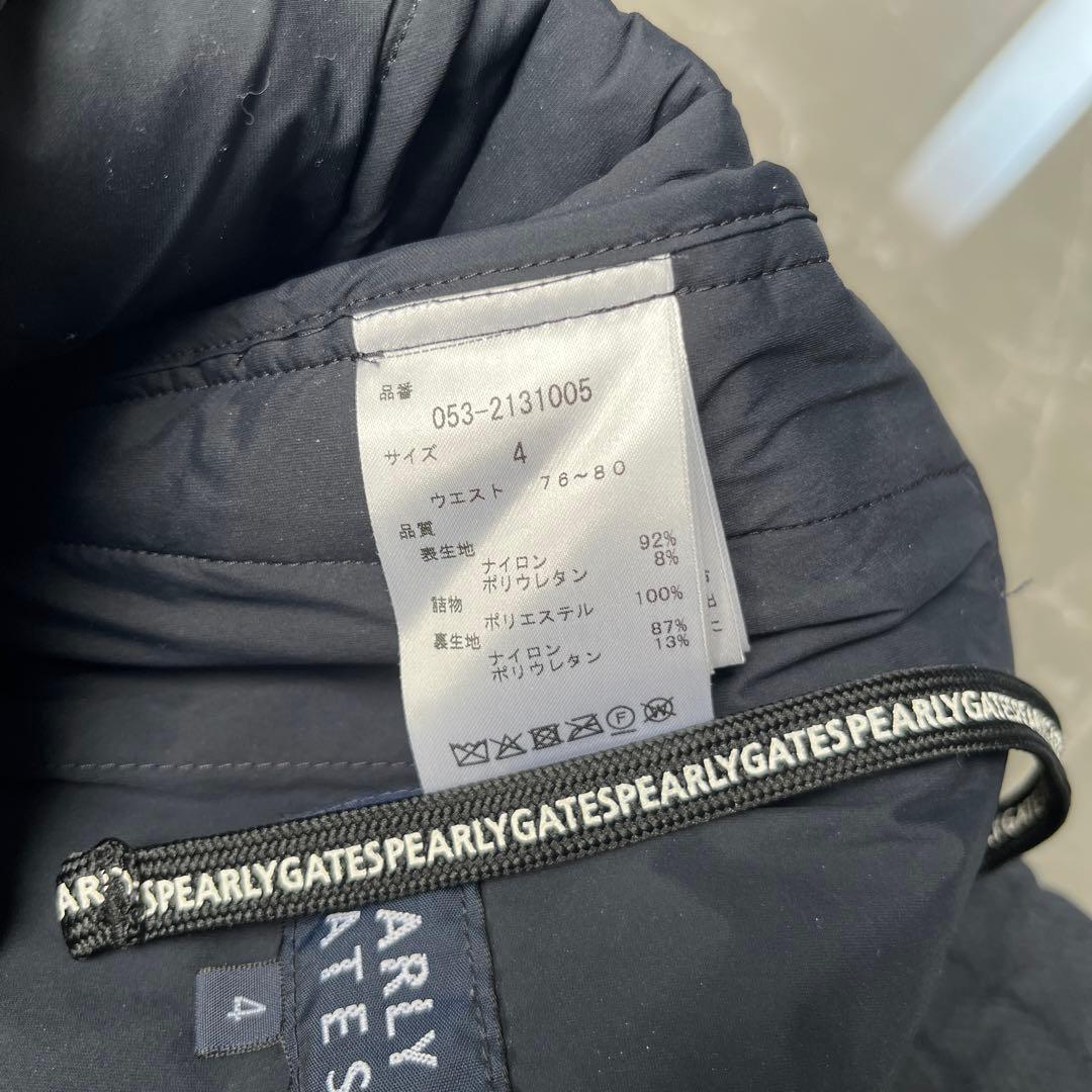 パーリーゲイツ　ネイビーダウンパンツ　size4