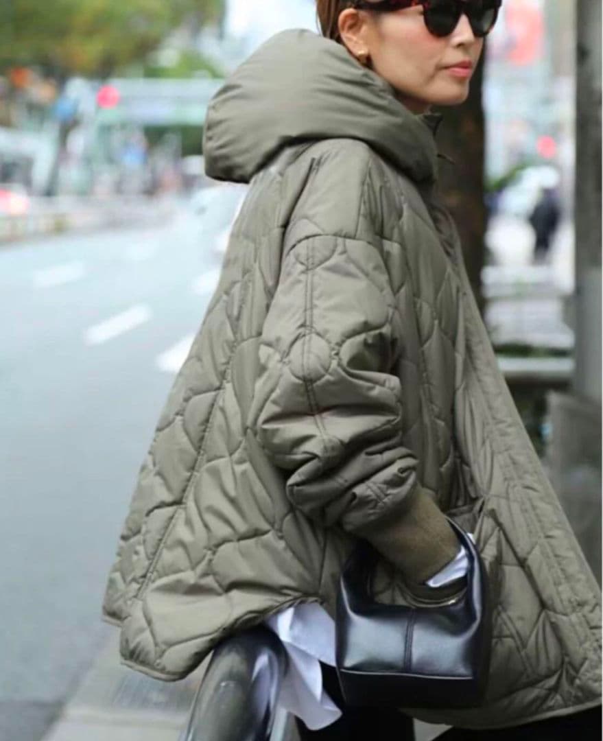 DEUXIEME CLASSE CALUX QUILTED JACKET カーキ