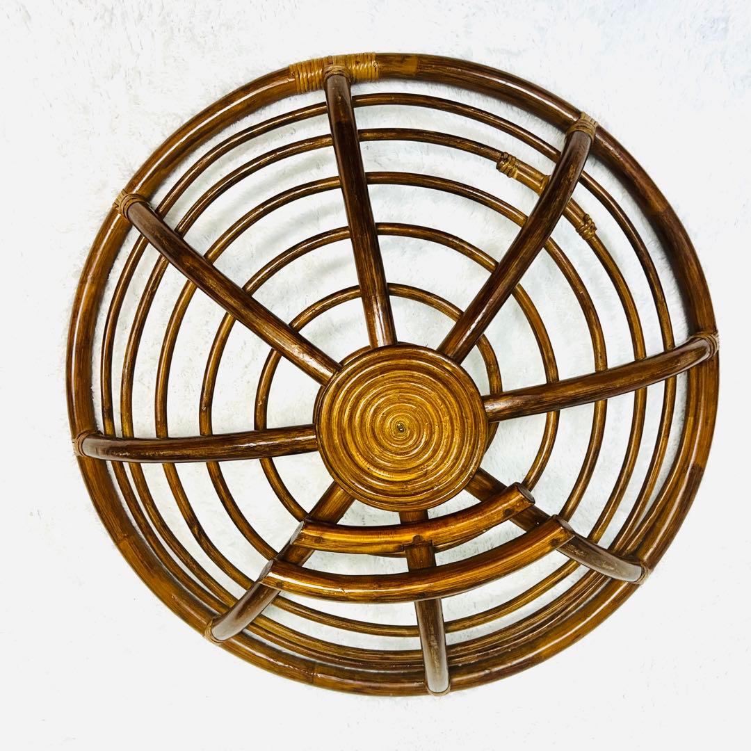 ラタンパパサンチェア フレーム 2脚セット（お引き取りもしくは配送します）