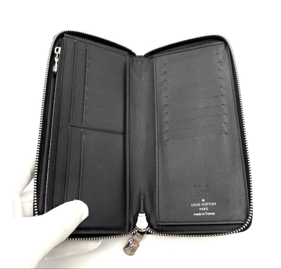 はげあたま　ルイヴィトン ジッピーヴェルティカル タイガ 長財布 ブラック